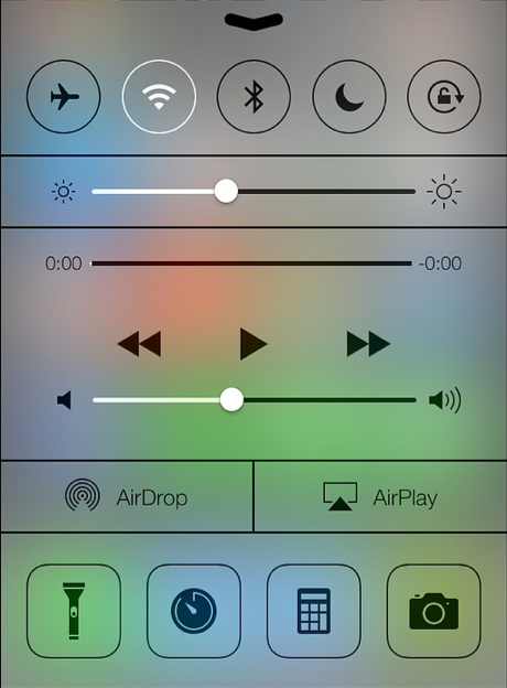 iOS 7 Control Center