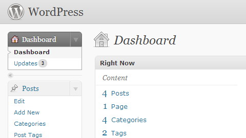 WordPress Grey